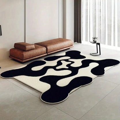 Tapis à vagues de style minimaliste