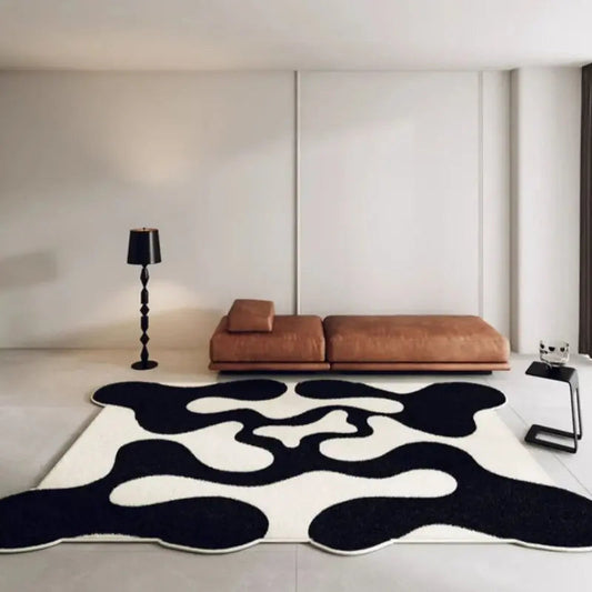 Tapis à vagues de style minimaliste