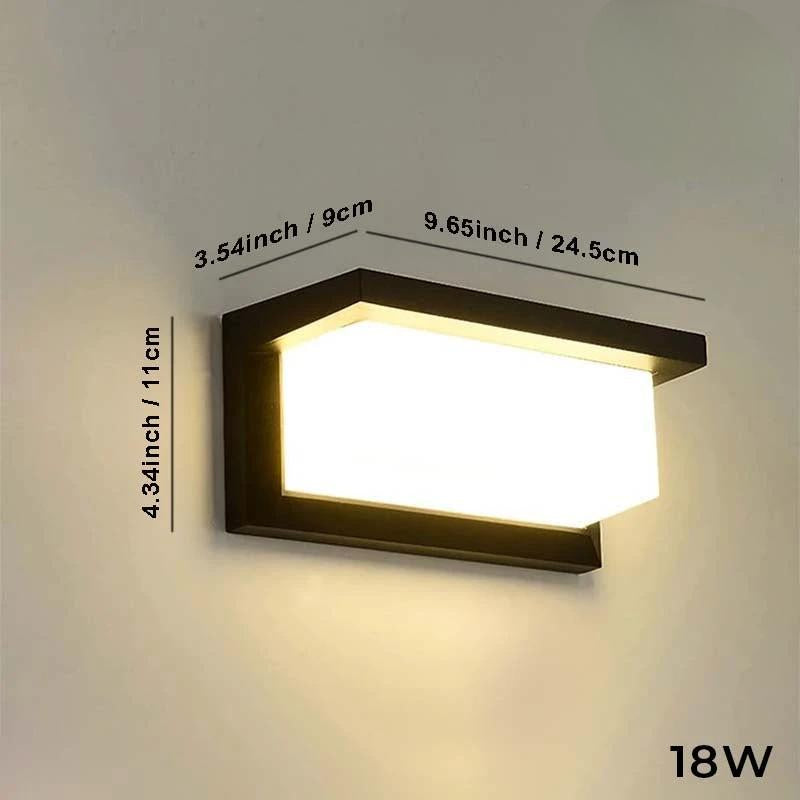 Applique murale extérieure LED moderne étanche