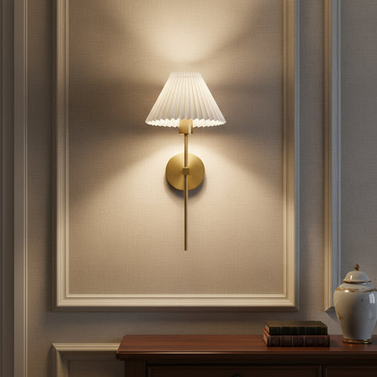 Applique murale en lin bronze