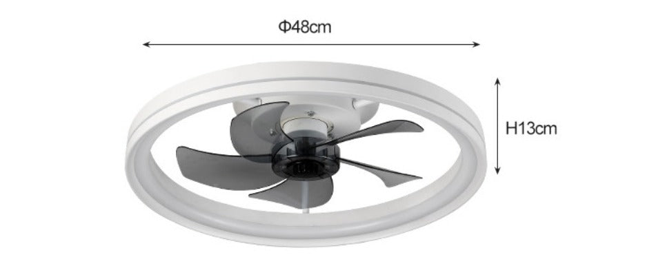Ventilateur de plafond intelligent à DEL avec télécommande