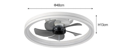 Ventilateur de plafond intelligent à DEL avec télécommande