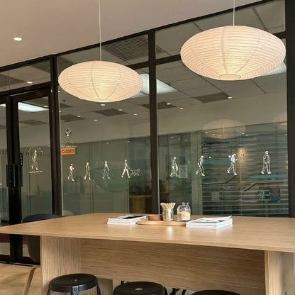 Lampe suspendue en papier minimaliste