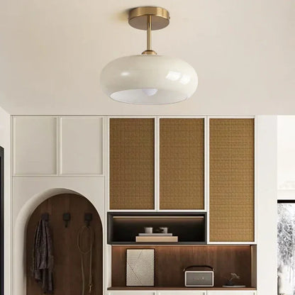 Plafonnier Bauhaus en verre