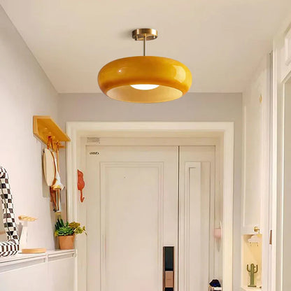 Plafonnier Bauhaus en verre