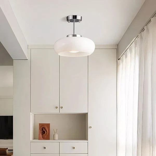 Plafonnier Bauhaus en verre