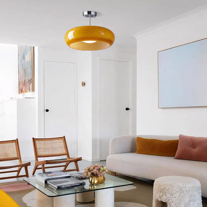 Plafonnier Bauhaus en verre