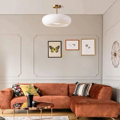 Plafonnier Bauhaus en verre