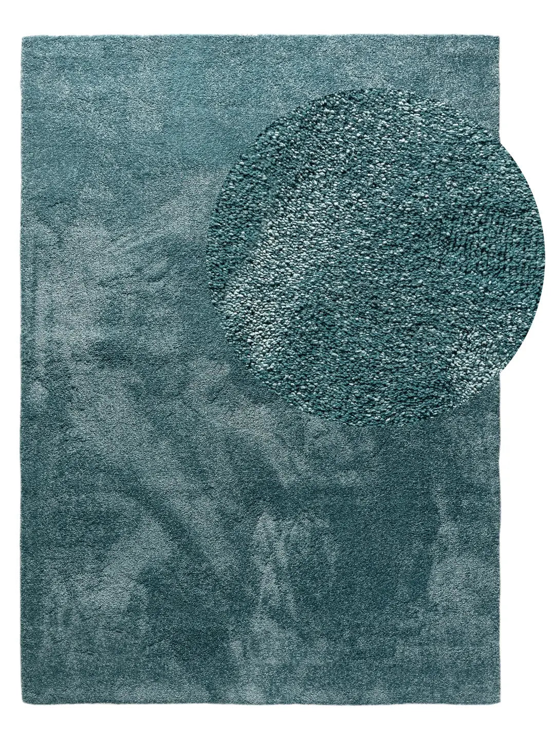 Tapis moderne lavable à poils longs