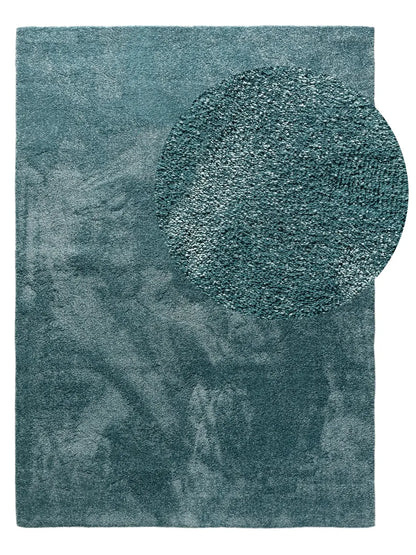 Tapis moderne lavable à poils longs
