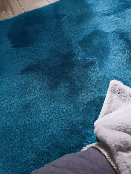 Tapis en fausse fourrure lavable