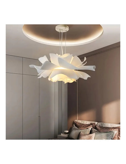 Lustre suspendu floral en acrylique nordique