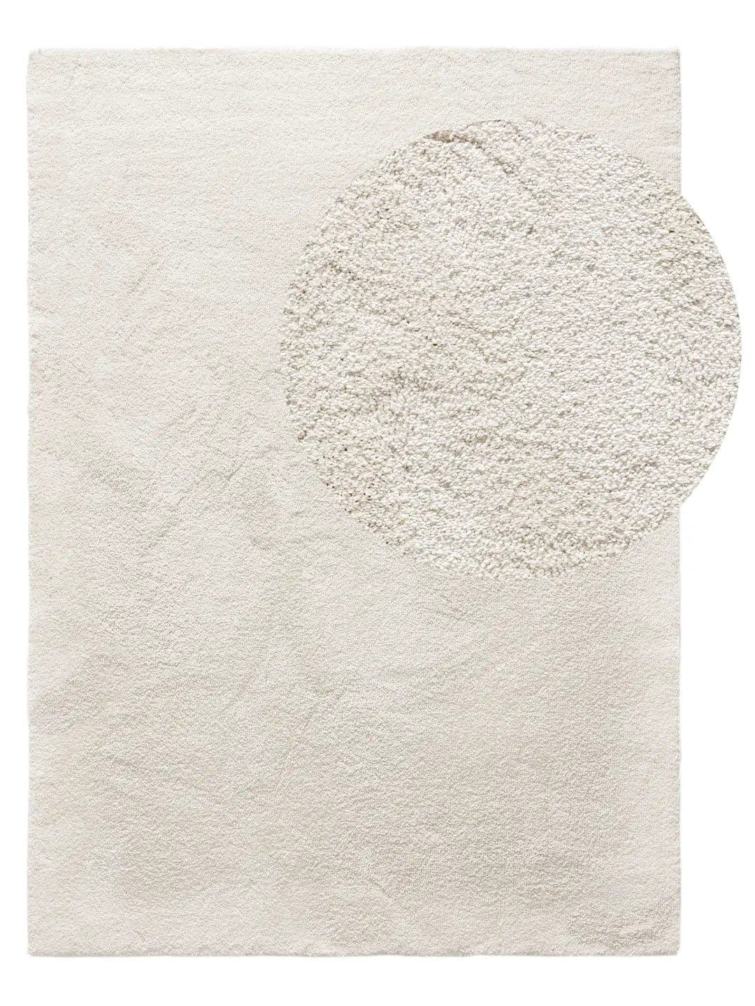 Tapis moderne lavable à poils longs