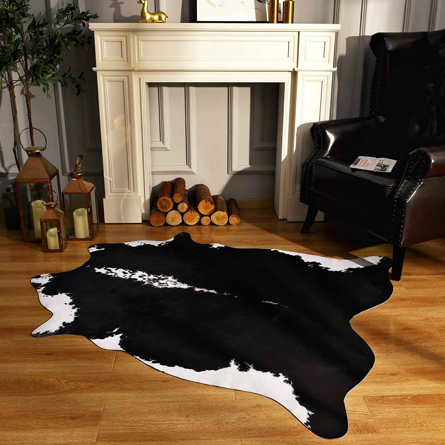 Tapis somptueux en fausse fourrure