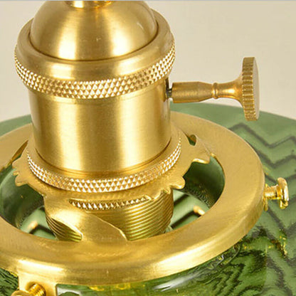 Suspension cylindrique en verre texturé