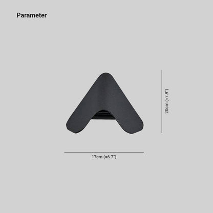 Lampe murale extérieure minimaliste en métal triangulaire