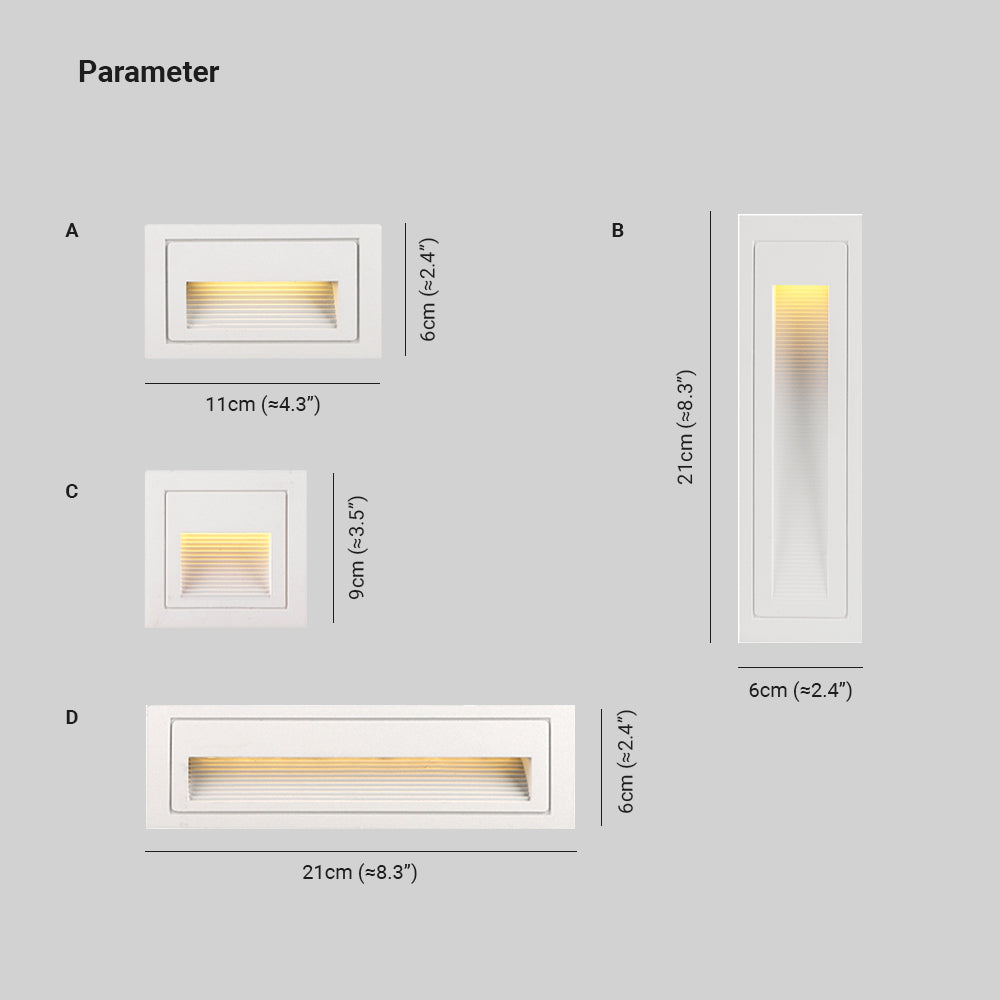 Éclairage moderne à LED pour terrasse et marches