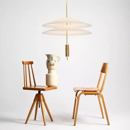 Lampe suspendue sculpturale à plusieurs couches