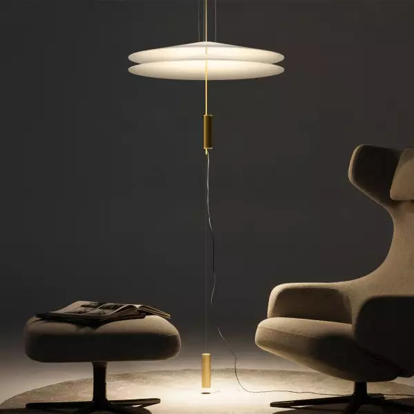 Lampe suspendue sculpturale à plusieurs couches