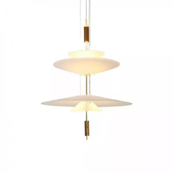 Lampe suspendue sculpturale à plusieurs couches