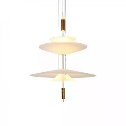 Lampe suspendue sculpturale à plusieurs couches