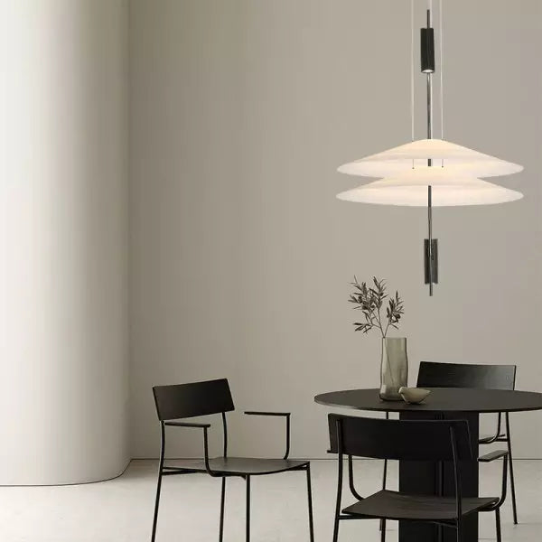 Lampe suspendue sculpturale à plusieurs couches