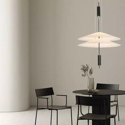 Lampe suspendue sculpturale à plusieurs couches