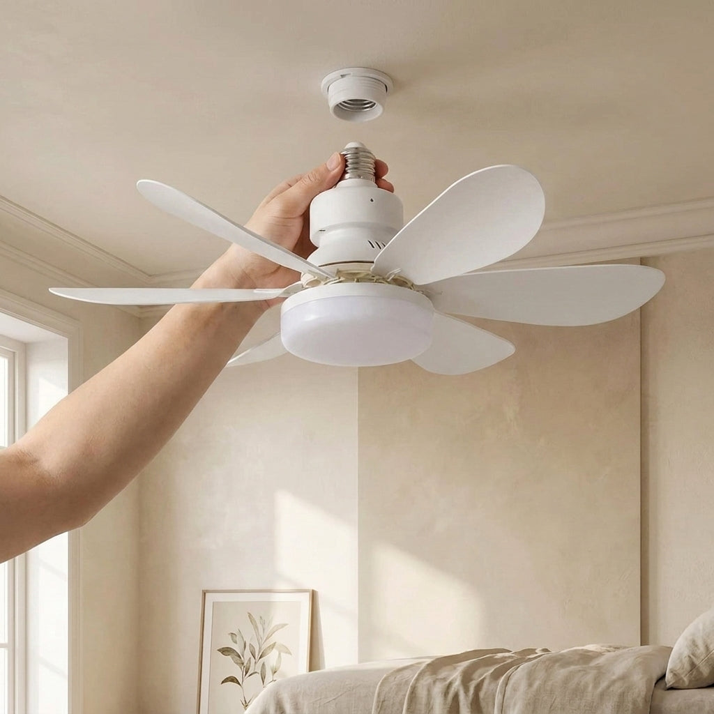 Ventilateur de prise Purry avec lumière