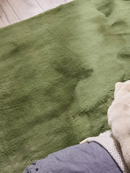 Tapis en fausse fourrure lavable