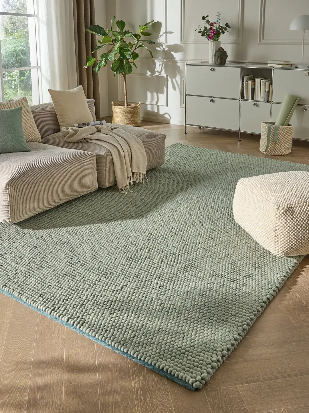 Tapis en laine tissé main Bubble