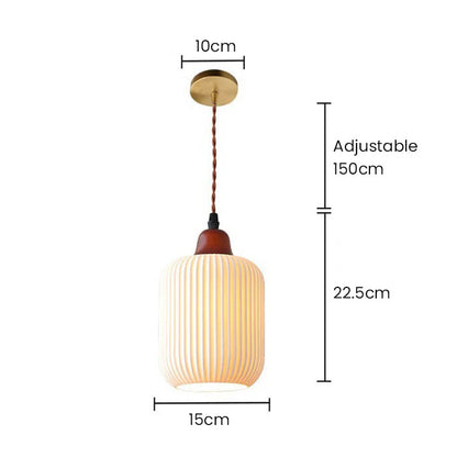 Lumière en céramique blanche faite à la main