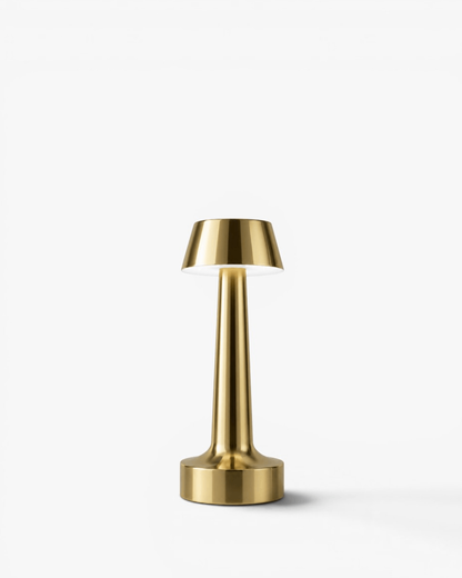 Lampe de table sans fil conique en laiton