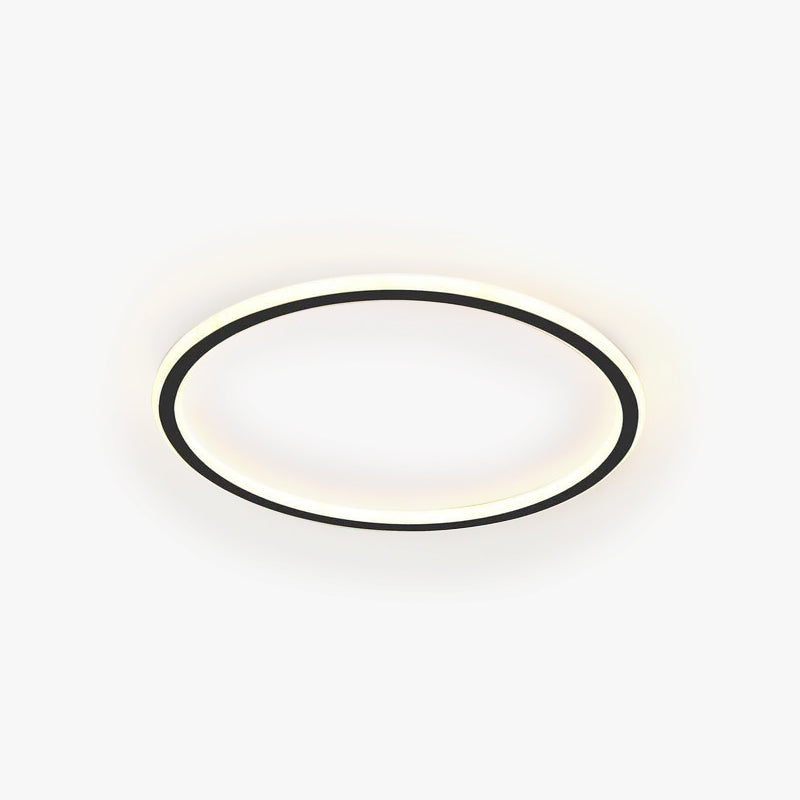 Plafonnier LED rond en acrylique affleurant