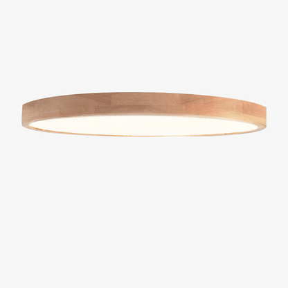 Plafonnier affleurant Lumivale en chêne scandinave