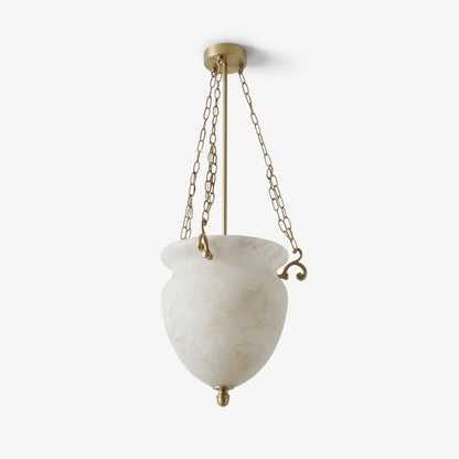 Pendentif chaîne avec urne en albâtre