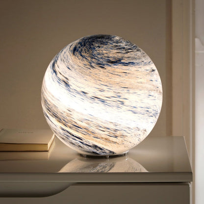 Lampe de table lunaire en verre céleste Selenora