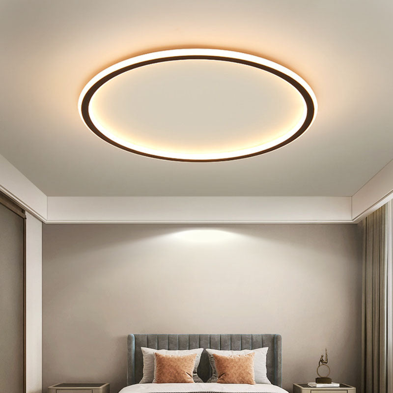 Plafonnier affleurant en aluminium scandinave Solvane