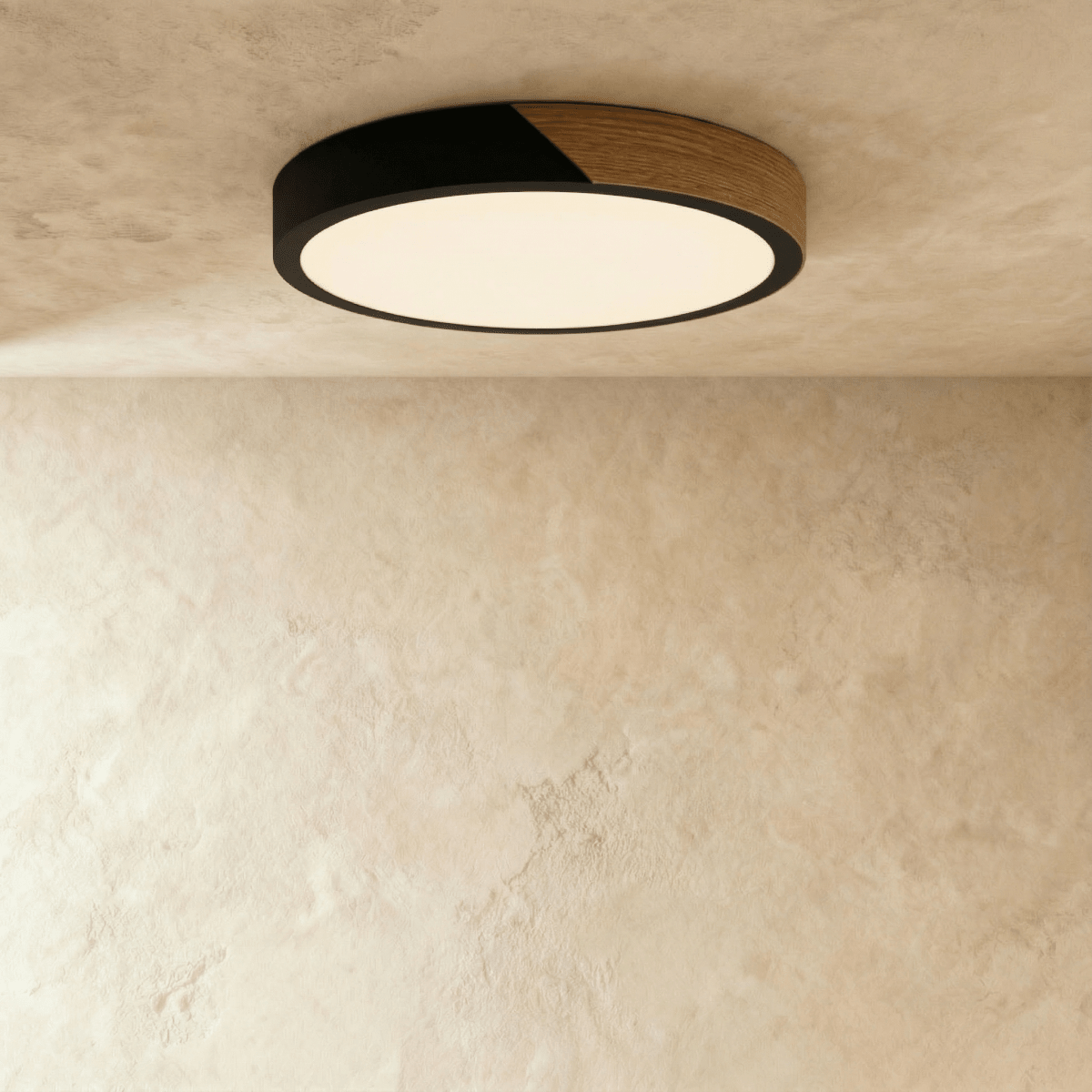 Rosvella Luminaire de plafond scandinave en bois