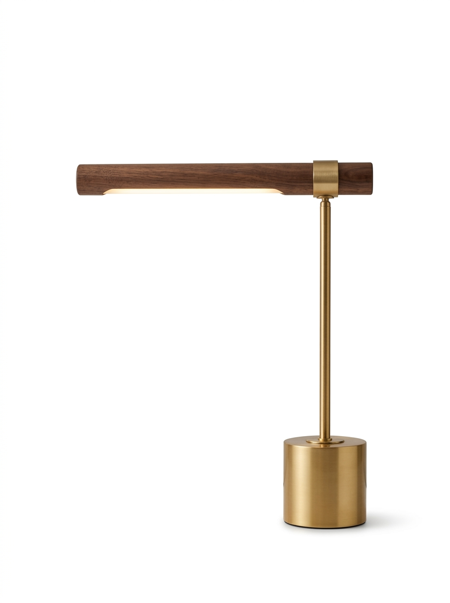 Lampe de table en laiton mid-century Pravena