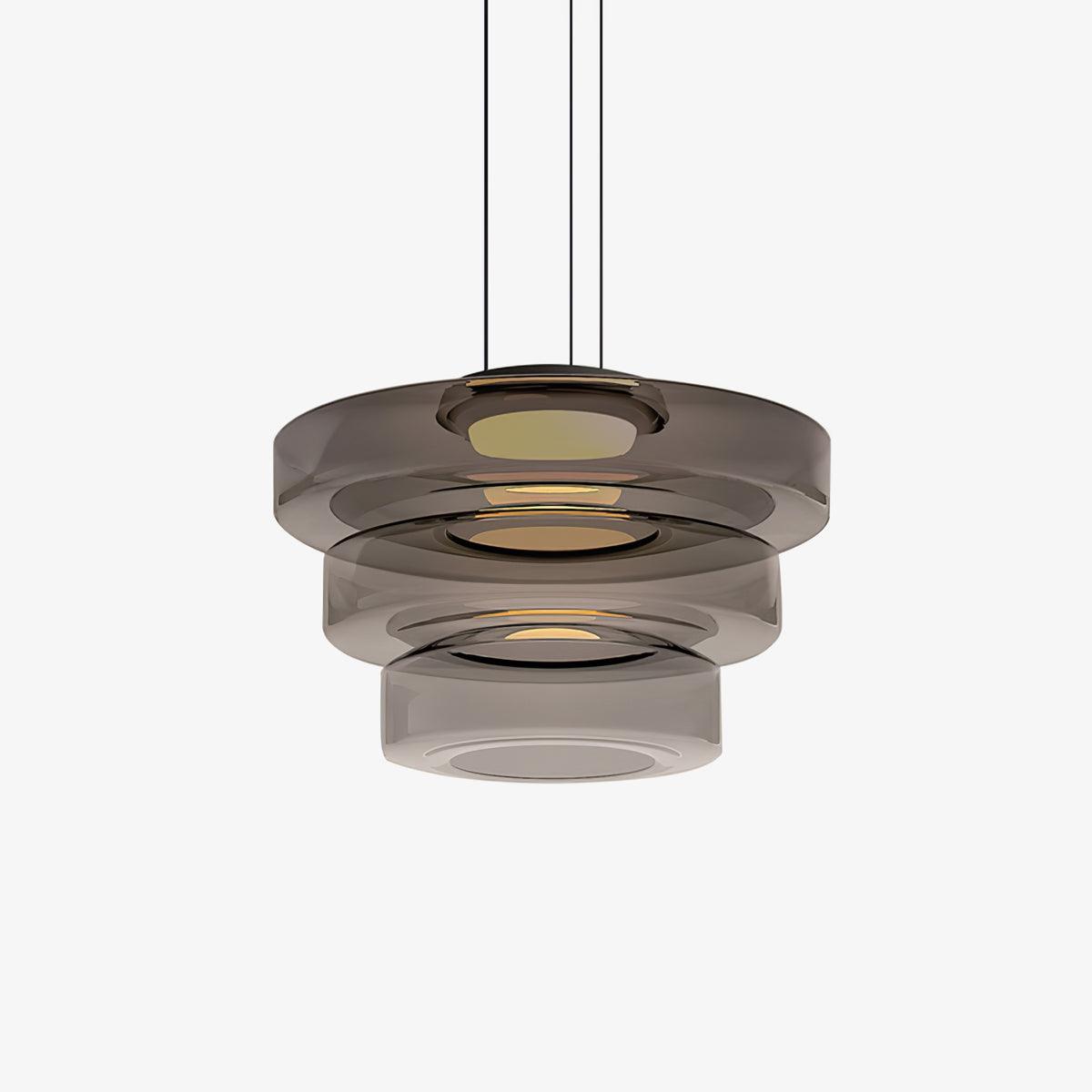 Suspension à disques en verre superposés