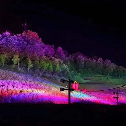 Projecteur paysager RGB industriel en aluminium Chromara