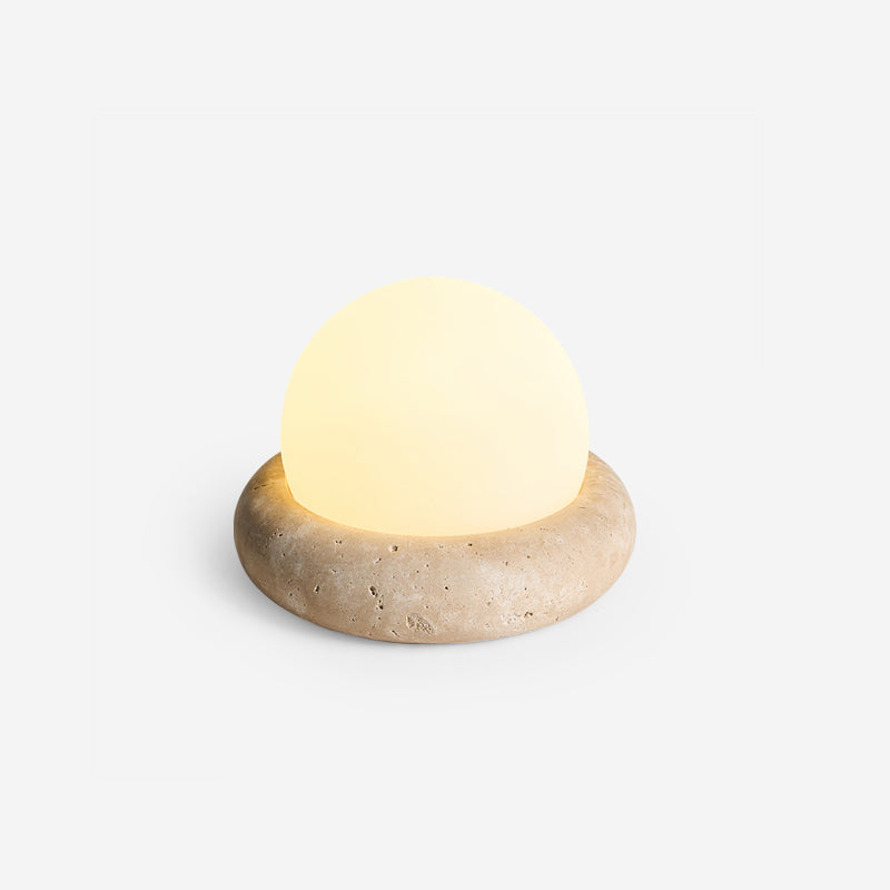 Lampe de table Wabi-Sabi en travertin Orlando