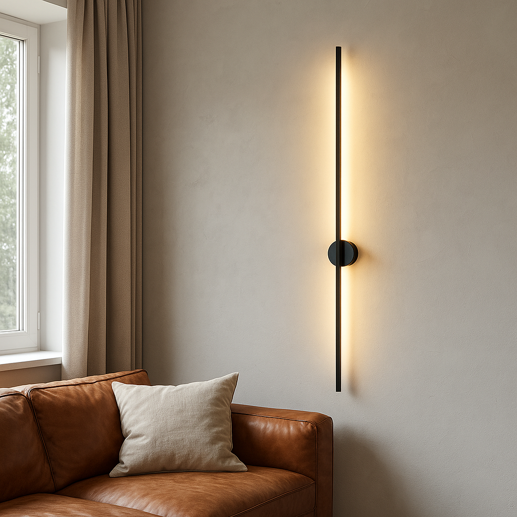 Applique murale LED linéaire en forme de barre