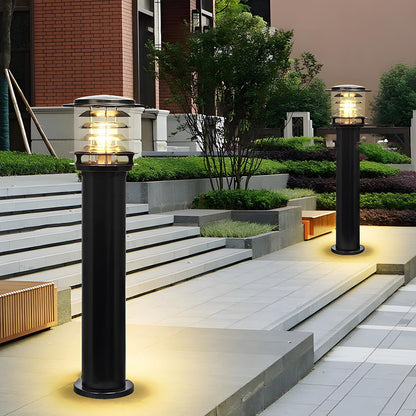 Lampe de jardin potelet moderne en aluminium Velmora