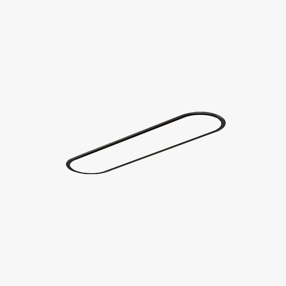 Plafonnier ovale minimaliste en métal Ovalis