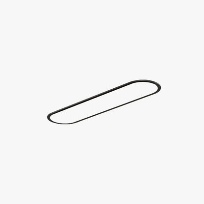 Plafonnier ovale minimaliste en métal Ovalis