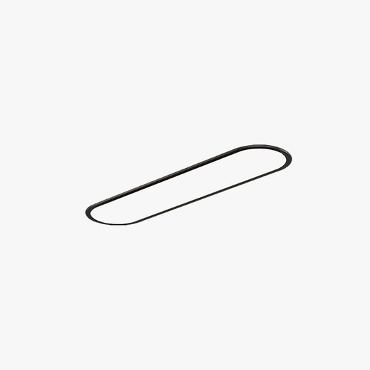 Plafonnier ovale minimaliste en métal Ovalis