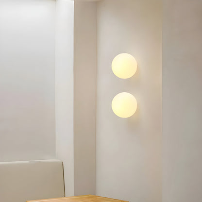Applique murale Orbelle minimaliste en verre dépoli