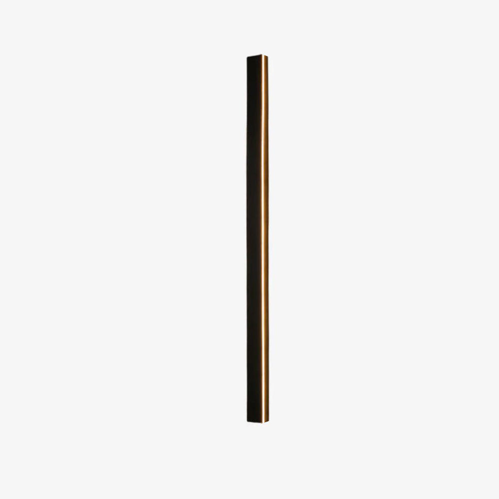 Applique murale extérieure Veldrin minimaliste et fine en métal noir