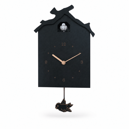 Horloge coucou à pendule en bois minimaliste Dunmere